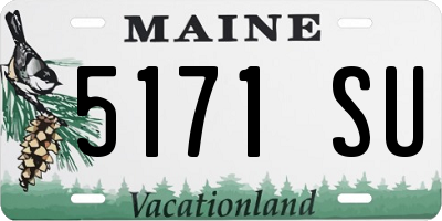 ME license plate 5171SU