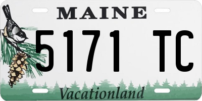 ME license plate 5171TC