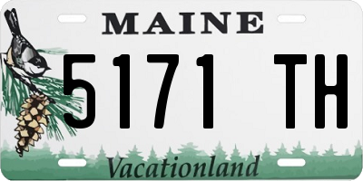 ME license plate 5171TH
