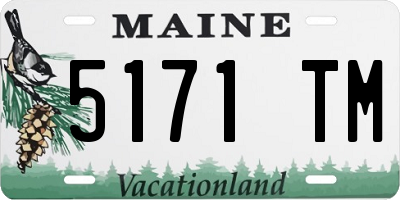 ME license plate 5171TM