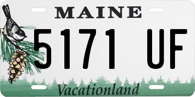 ME license plate 5171UF