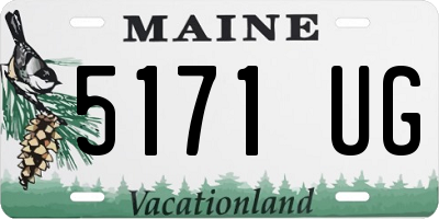ME license plate 5171UG