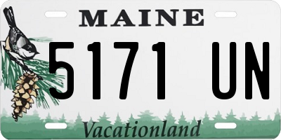 ME license plate 5171UN