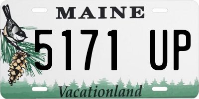 ME license plate 5171UP