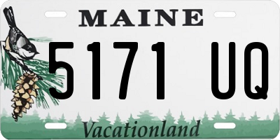 ME license plate 5171UQ