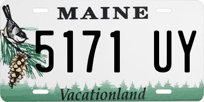 ME license plate 5171UY