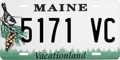 ME license plate 5171VC