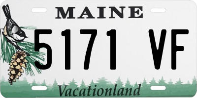 ME license plate 5171VF