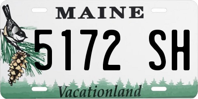 ME license plate 5172SH