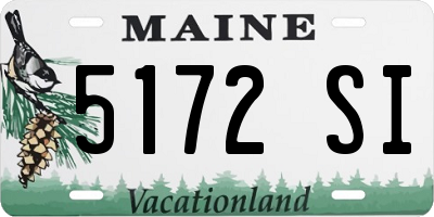 ME license plate 5172SI