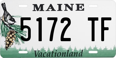 ME license plate 5172TF
