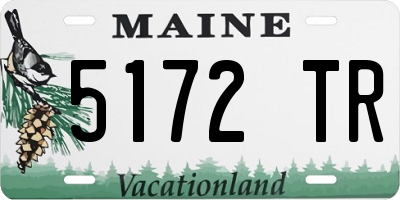 ME license plate 5172TR
