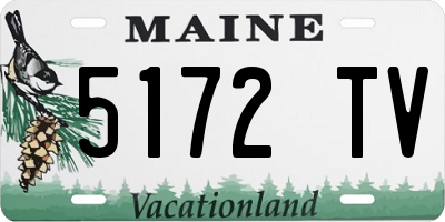 ME license plate 5172TV