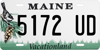 ME license plate 5172UD