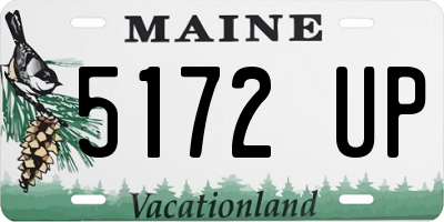 ME license plate 5172UP