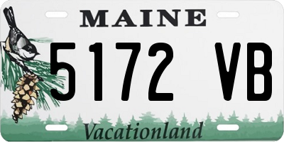 ME license plate 5172VB