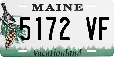 ME license plate 5172VF