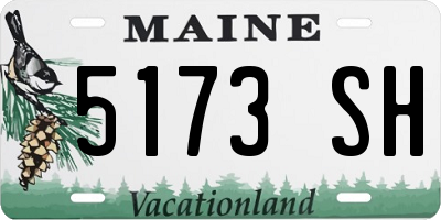 ME license plate 5173SH