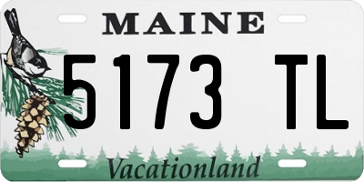 ME license plate 5173TL