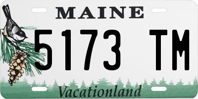 ME license plate 5173TM