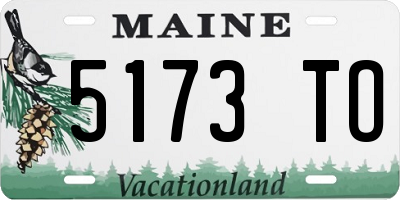 ME license plate 5173TO