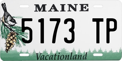 ME license plate 5173TP