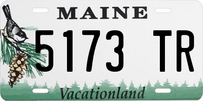 ME license plate 5173TR
