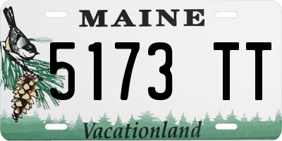 ME license plate 5173TT
