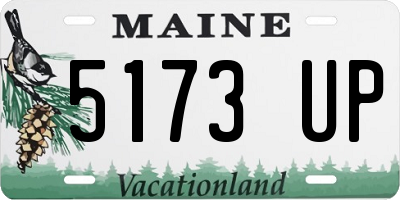 ME license plate 5173UP