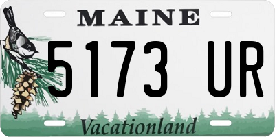 ME license plate 5173UR