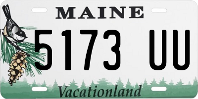 ME license plate 5173UU