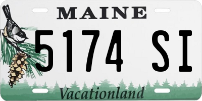 ME license plate 5174SI