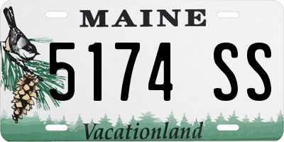ME license plate 5174SS