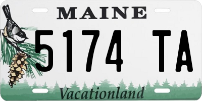 ME license plate 5174TA