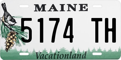 ME license plate 5174TH