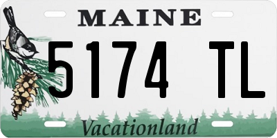 ME license plate 5174TL