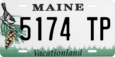 ME license plate 5174TP