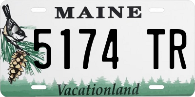 ME license plate 5174TR