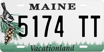 ME license plate 5174TT