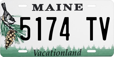 ME license plate 5174TV