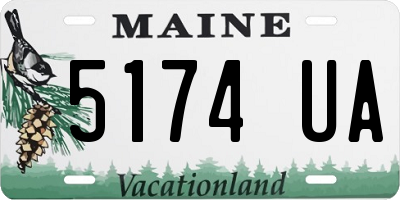 ME license plate 5174UA