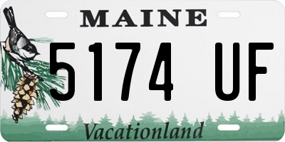 ME license plate 5174UF