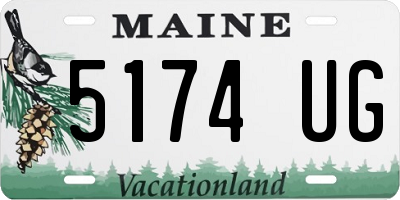 ME license plate 5174UG