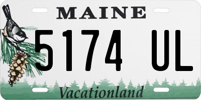 ME license plate 5174UL