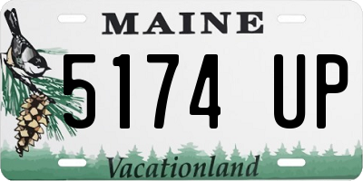 ME license plate 5174UP