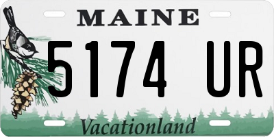 ME license plate 5174UR