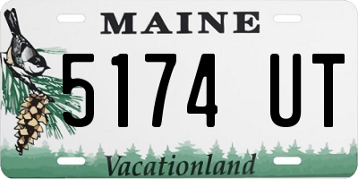 ME license plate 5174UT