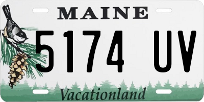 ME license plate 5174UV