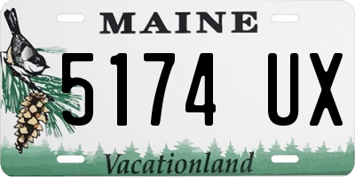ME license plate 5174UX