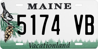 ME license plate 5174VB